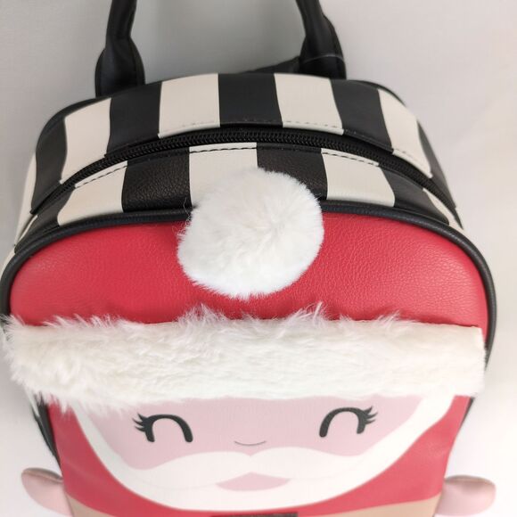 NWT Luv Betsey Johnson Santa Claus Mini Backpack Bag $88 MSRP Vegan Leather - Picture 8 of 11